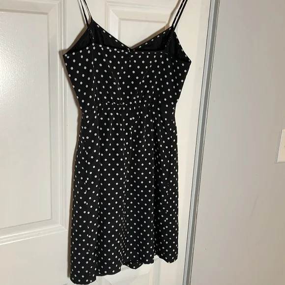 J.Crew women’s black and white thin strapped dress size 0 - Picture 6 of 12